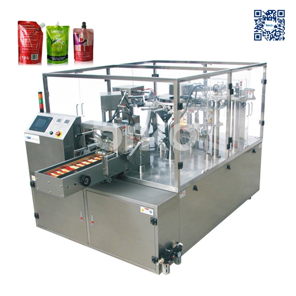 Fully automatic spout pouch standing bag packing machine
